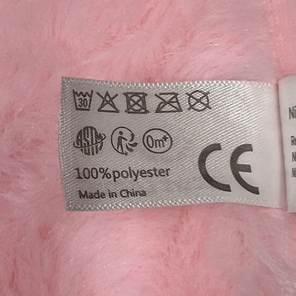 Apricot Lamb Lovey Security‎ Blanket Pink Bunny 13x13 Stuffed Animal Toy Plush - Picture 11 of 16